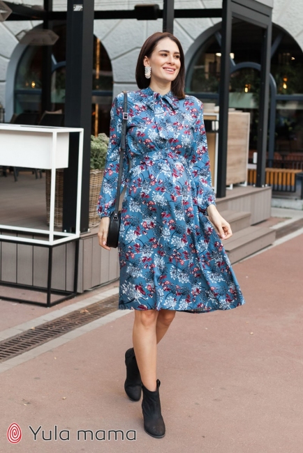 Платье Katolina Голубой Yula Mama