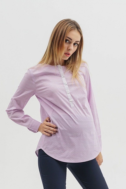 Блуза для беременных, будущих мам Фиолетовая
