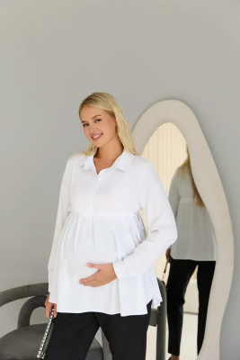Блуза для вагітних і годуючих Venice Білий Lullababe