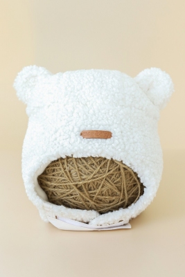 Хутряна шапка Baloo Молочний MagBaby