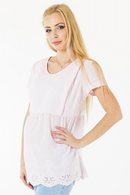 Блуза для вагітних, майбутніх мам Рожева 3093074