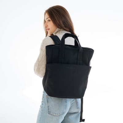 Сумка-рюкзак для мами Чорна Love&Carry