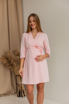 Халат Mone для беременных Розовый Yula Mama