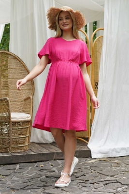 Сукня для вагітних та годучих мам Малинова