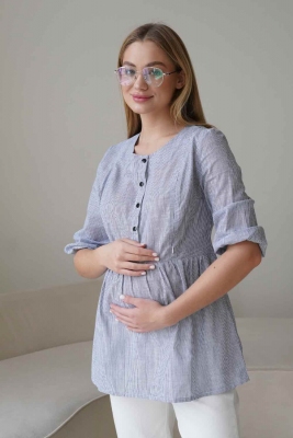 Блуза для вагітних Сіра