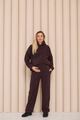 Теплые флисовые брюки для беременных Sheridan - Шоколад Lullababe Теплые флисовые брюки для беременных Sheridan - Шоколад Lullababe