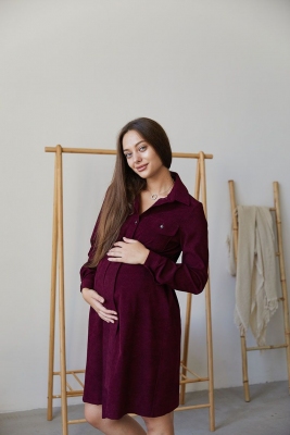 Платье для беременных и кормящих Philadelphia Бордовый Lullababe