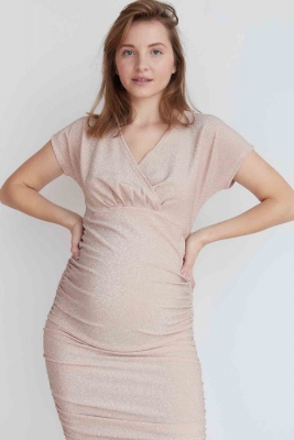 Платье для беременных Пудра