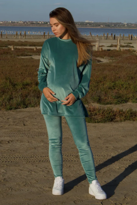 Плюшевый костюм для беременных Зеленый To Be