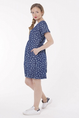 Сукня для вагітних, майбутніх мам Синя варка рванка софт