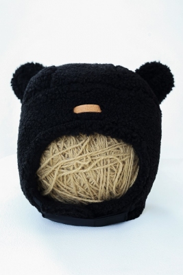 Хутряна шапка Baloo Чорний MagBaby