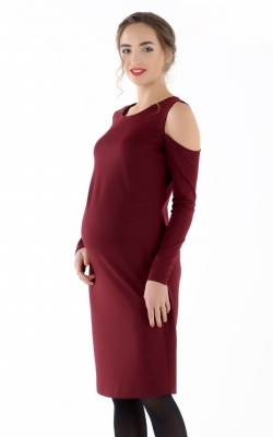 Платье для беременных Бордовая