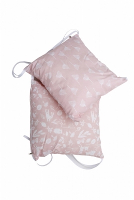 Бампер-подушка Twins Лісові мешканці (2 шт) рожевий