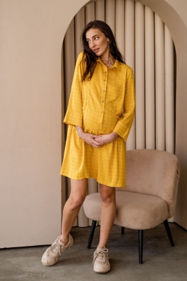 Сукня для вагітних Жовта