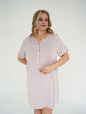 Ночная рубашка Lazy 24190 Пудровый Мамин Дом