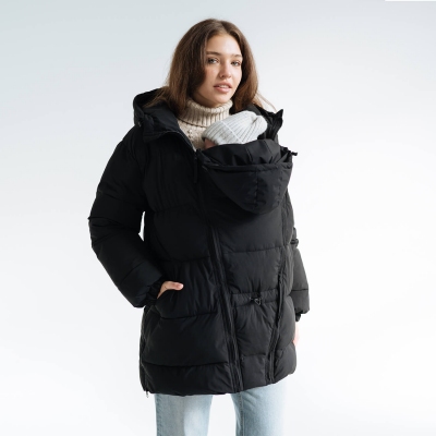 Зимова слінгокуртка / Пуховик для вагітних Чорний Love&Carry Зимова слінгокуртка / Пуховик для вагітних Чорний Love&Carry