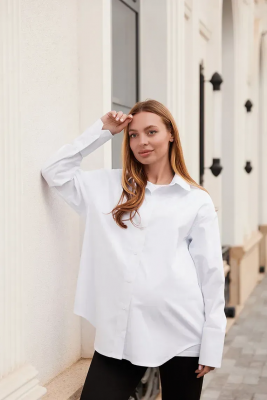 Рубашка для беременных и кормящих Geneva Белый Lullababe