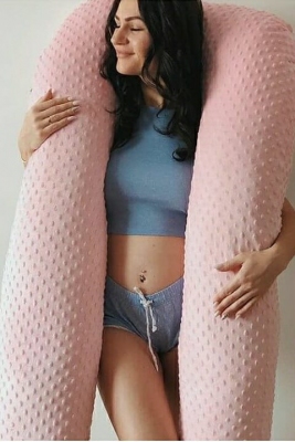 Подушка для беременных подкова из плюша