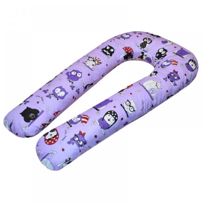 U-образная подушка Совы на фиолетовом