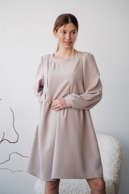 Платье для беременных, будущих мам Серое