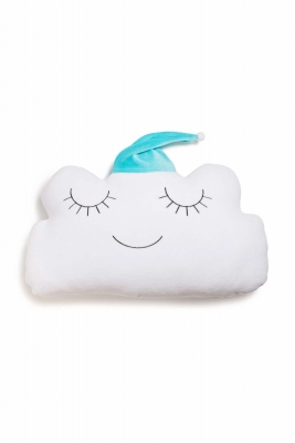 Бампер-подушка Twins Cloud белый/мятный