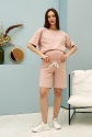 Трикотажні шорти для вагітних Pekin Пудра