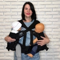 Эрго рюкзак для двойни 5 в 1 черный Coolbabka