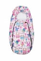 Конверт в коляску Twins Voyage Звірята/рожевий