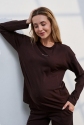 Лонгслив для беременных и кормящих Erica Шоколад Yula Mama