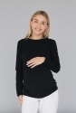 Лонгслів для вагітних і годуючих Чорний Love&Carry